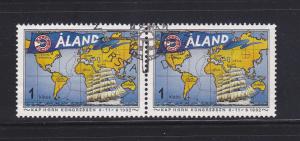 Aland 63 Pair U Sailing Ship and Map (C)