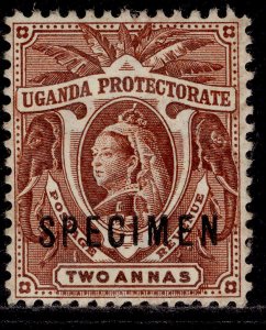 UGANDA QV SG86s, 2a red-brown, UNUSED. SPECIMEN