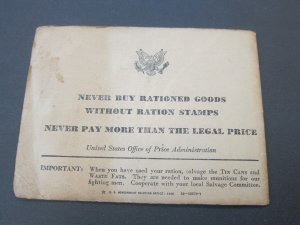 United States WAR Ration Book