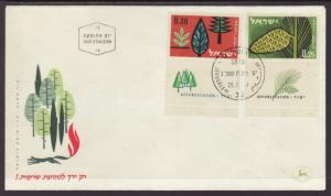 Israel 212-213 Trees U/A FDC