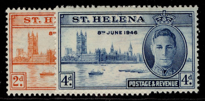 ST. HELENA GVI SG141-142, VICTORY set, M MINT. 