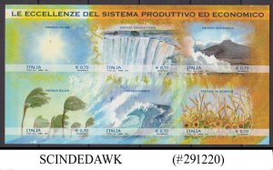 ITALY - 2014 RENEWABLE ENERGY 6V MNH SELF ADHESIVE MIN/SHT