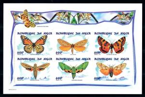 [95565] Niger 1998 Insects Butterflies Imperf. Miniature Sheet MNH