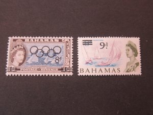 Bahamas 1964 Sc 202,221 set MNH