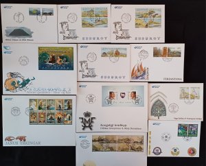 Faroe Islands 2004 Cpl year different cachet FDC Five scans Excellent  Quality