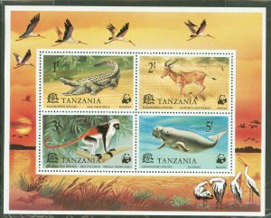 Tanzania #86a Mint (NH) Souvenir Sheet (Animals)