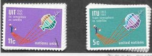 UN #141-142 (MNH)  CV $0.50