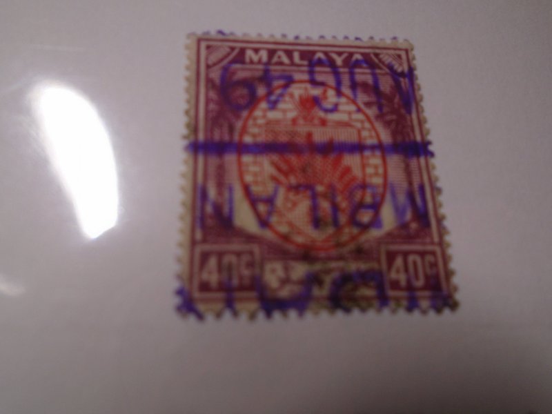 Malaya  Sembilan  #  54  used