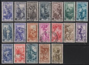 Italy,  Italian Workers (SC# 549-567) Used Set