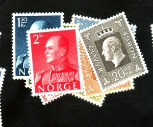 NORWAY #370-2 537-42 MINT FVF NH Cat $24