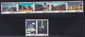 Australia # 700-706, National Parks, NH, 1/2 Cat.