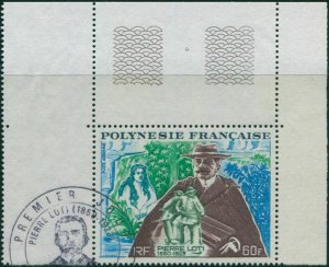 French Polynesia 1973 Sc#C99,SG170 60f Pierre Loti writer FU