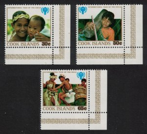 Cook Is. Intl Year of the Child 3v Corners 1979 MNH SG#649-651