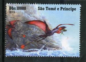 Sao Tome & Principe 2004 DINOSAURS Set (1v) Perforated Mint (NH) #3