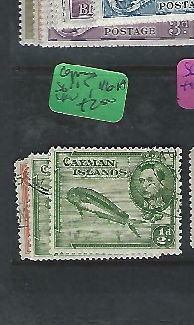 CAYMAN ISLANDS  (P1909B)  KGVI  NB1/4D-1/2D  SG 115-6, 116A   VFU