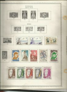 TUNISIA  OLD  MH/USED COLECTION WITH CLASSICS 7 PAGES