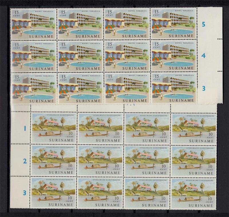 Suriname 1962 MNH Large Lot Blocks S/S Malaria Fund Hammarskjold 360+Stamps#C899