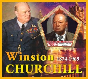 Stamps. Famous people.  Winston Churchill 2018 6 sheets perforated