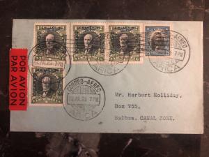 1929 Arica Chile First Flight cover FFC to Balboa Canal Zone