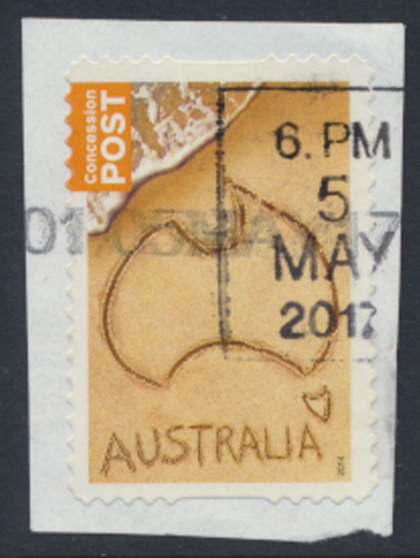 Australia Concession stamp sand and beach 2014 see scan & details