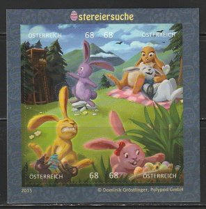 2015 Austria - Sc 2555 - MNH VF - 1 MS - Easter