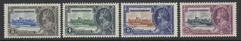 British Honduras, Sc 108-111 (SG 143-146), MLH