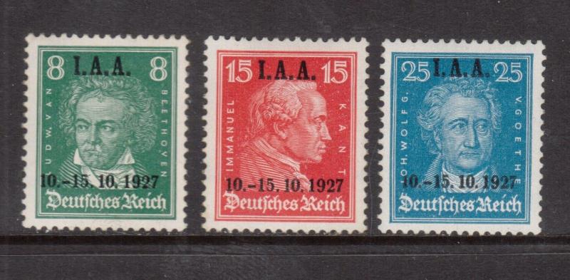 Germany #363 #364 #365 Very Fine Never Hinged Set