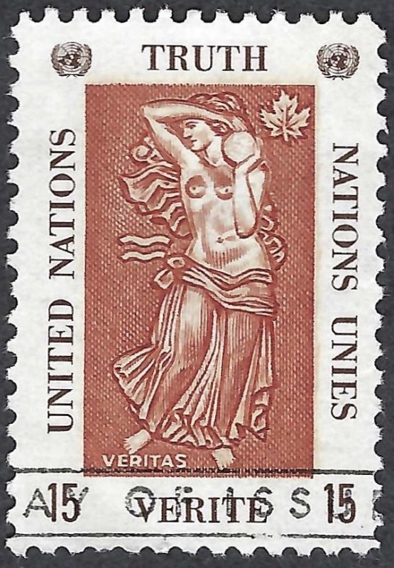 United Nations #174 15¢ Expo 67 - Int'l Exhibilition, Montreal (1967). Used.