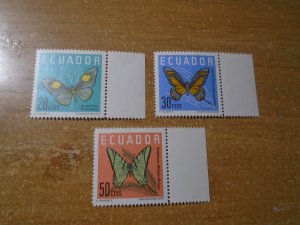 Ecaador  #  680-82  MNH