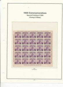 MINT USA STAMPS MOUNTED ON AMERICAN HEIRLOOM HINGELESS PAGES  (179)