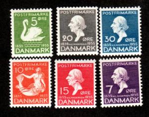 Denmark # 246-251 Mint!