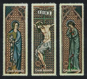 Cook Is. Easter Triptych of The Crucifixion 3v 1972 MNH SC#316-318