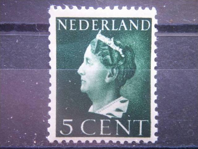 NETHERLANDS, 1940, MNH 5c Scott 214, Wilhelmina.