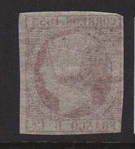 Spain Espana 1853 Sc 19 Thin paper MVLH