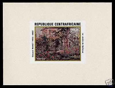 Central Africa 517 Imperf Souvenir Sheet MNH Art