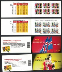 Iceland Europa CEPT Festivals and National Celebrations 2 Booklets 1998 MNH