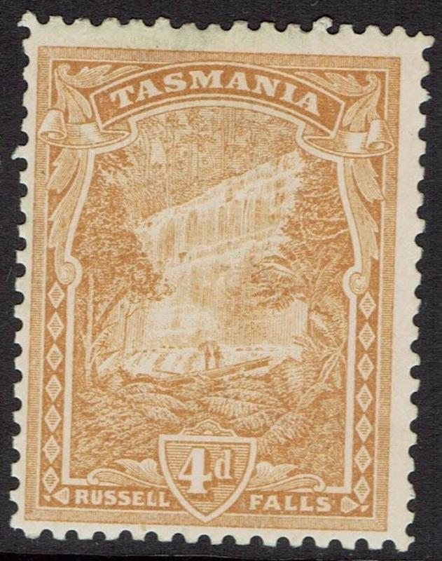 TASMANIA 1905 RUSSELL FALLS 4D WMK CROWN/A  PERF 11