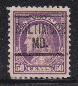 Precancel - Baltimore, MD PSS# 217