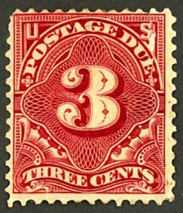 U.S. #J33 MINT NG TEAR DIST.