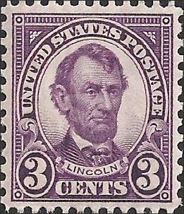 # 635 Mint Never Hinged Violet Abraham Lincoln