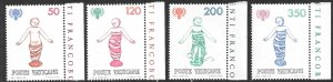 VATICAN CITY 1979 IYC Year of the Child Set Sc 664-667 MNH