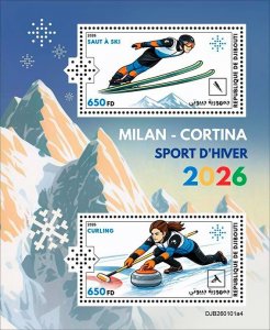 DJIBUTI - 2026 - Winter Olympics - Perf Souv Sheet - Mint Never Hinged