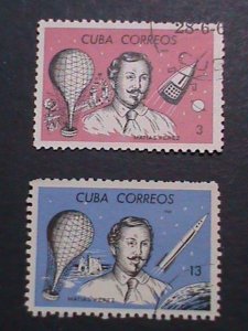 ​CUBA- VERY OLD CUBA FAMOUS PERSON STAMPS USED- VF WE SHIP TO WORLD WIDE.