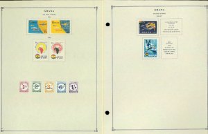 Ghana 1957-1992 M (mostly) & U Hinged on Scott International Pages thru 1999