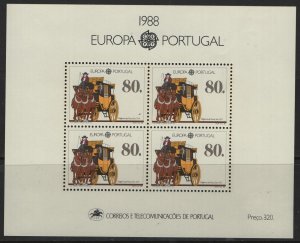 PORTUGAL 1735a  MINT HINGED  EUROPA   SOUVENIR SHEET