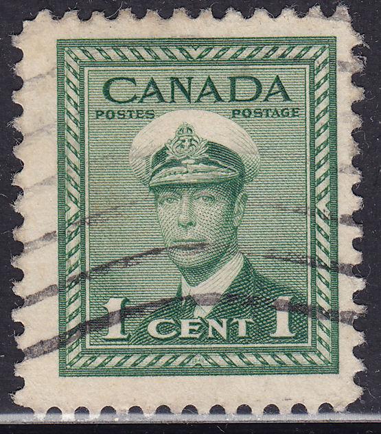 Canada 249 King George VI WWII War 1¢ 1942