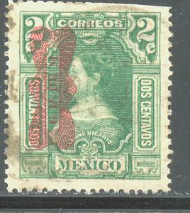 MEXICO 518, 2c, Corbata Revolutionary overprint. Used. (777)