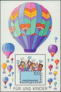 Germany #1973, Complete Set, 1997, Children, Balloons, Never Hinged