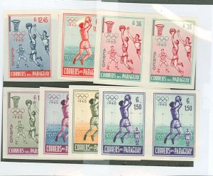 Paraguay #556-59/C262-64var Mint (NH) Single (Complete Set) (Sports)