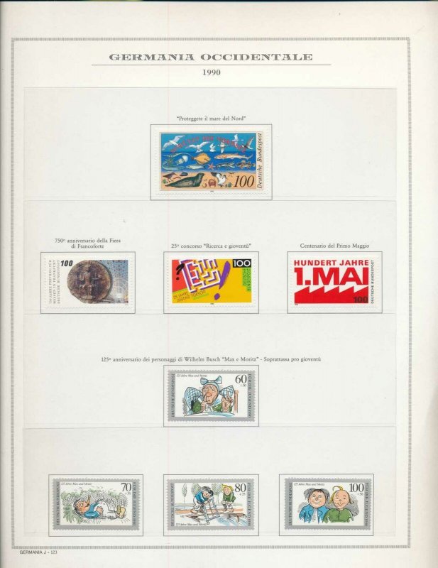 Germany 1990/91 MNH On 16 Pages(Apprx 130 Items)W3476AAA